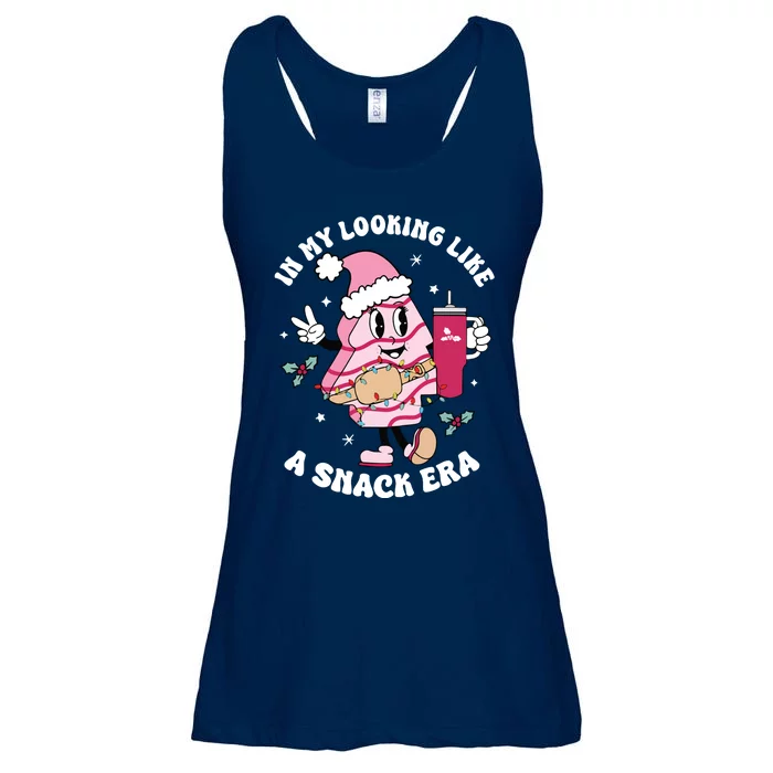 In My Looking Like A Snack Funny Christmas Tree Cakes Ladies Essential Flowy Tank