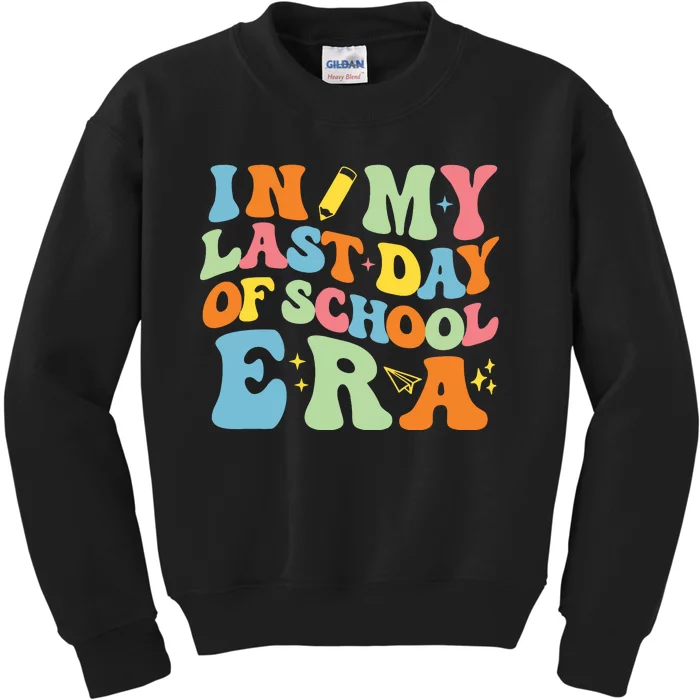 In My Last Day Of School Era Kids Sweatshirt