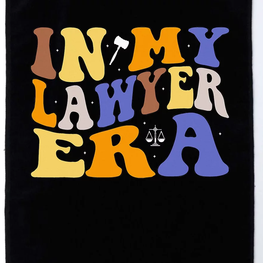 In My Lawyer Era Lawyer Law Attorney Law Student Platinum Collection Golf Towel