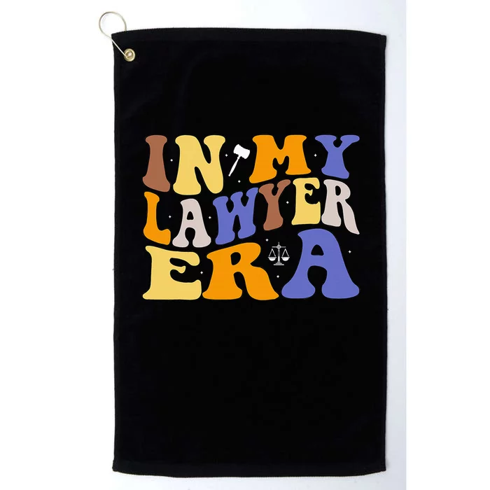 In My Lawyer Era Lawyer Law Attorney Law Student Platinum Collection Golf Towel