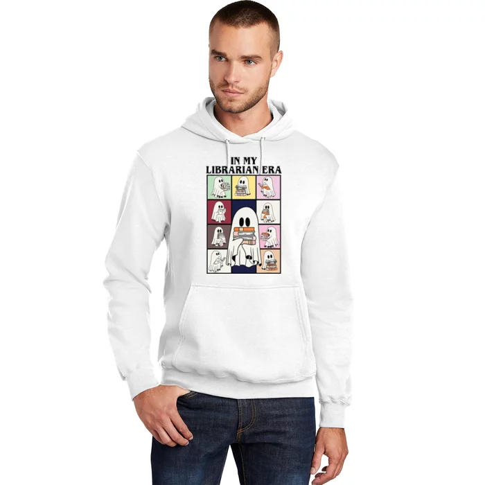 In My Librarian Era Funny Ghost Read Books In Halloween Day Hoodie