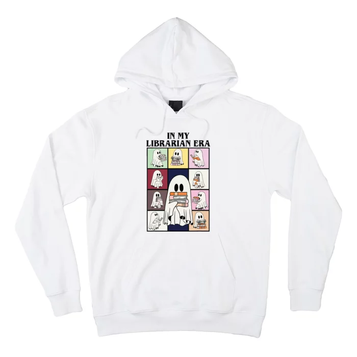 In My Librarian Era Funny Ghost Read Books In Halloween Day Hoodie