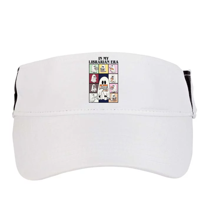 In My Librarian Era Funny Ghost Read Books In Halloween Day Adult Drive Performance Visor