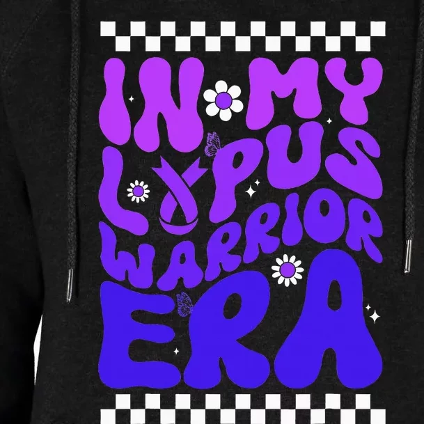 In My Lupus Warrior Era Purple Ribbon Lupus Awareness Womens Funnel Neck Pullover Hood