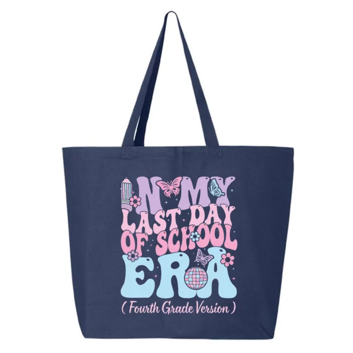 In My Last Day Of School Era Fourth 4th Grade Teacher 25L Jumbo Tote