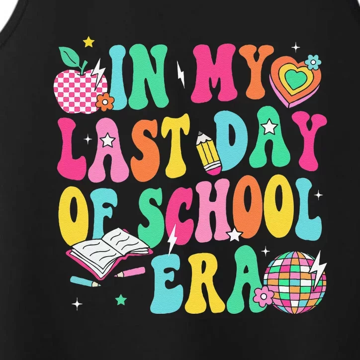 In My Last Day Of School Era Teacher Graduation Performance Tank