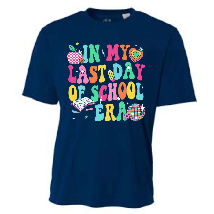 In My Last Day Of School Era Teacher Graduation Cooling Performance Crew T-Shirt