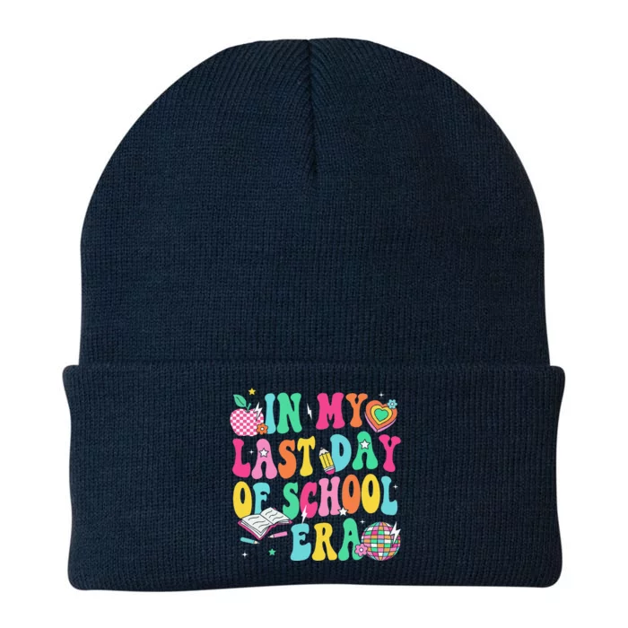 In My Last Day Of School Era Teacher Graduation Knit Cap Winter Beanie