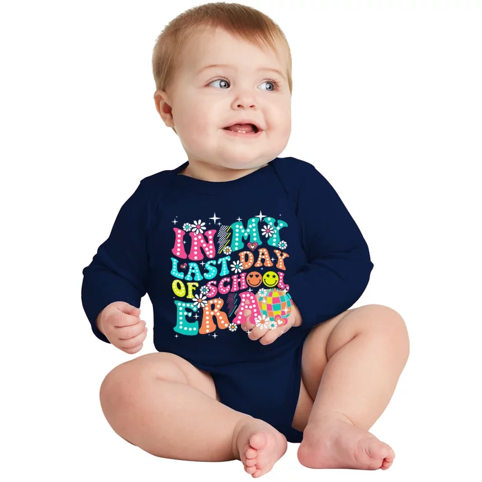 In My Last Day Of School Era Teacher Hello Summer Baby Long Sleeve Bodysuit