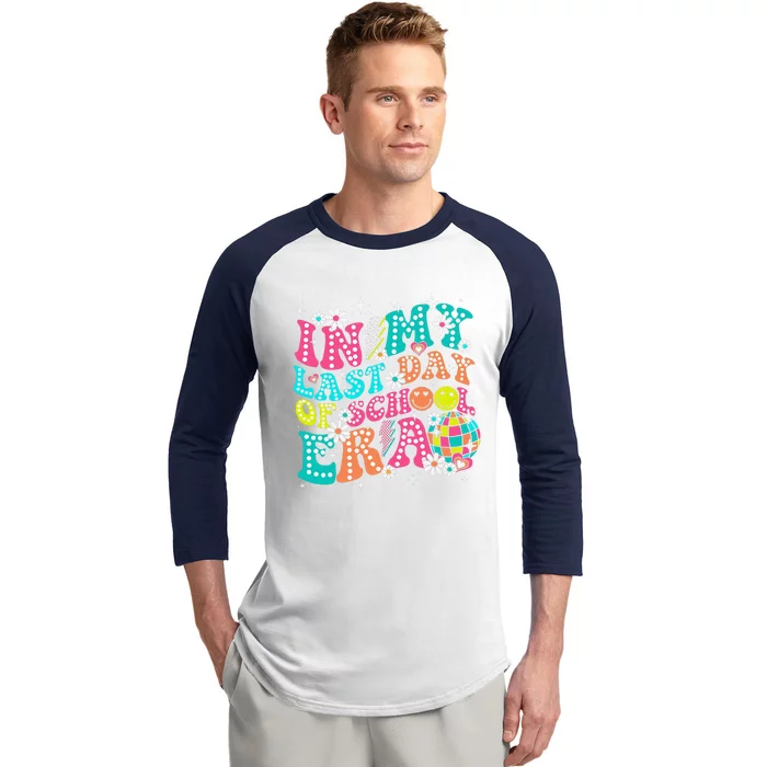 In My Last Day Of School Era Teacher Hello Summer Baseball Sleeve Shirt