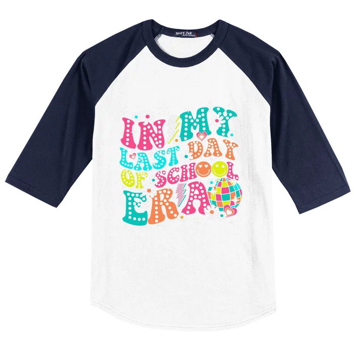 In My Last Day Of School Era Teacher Hello Summer Baseball Sleeve Shirt