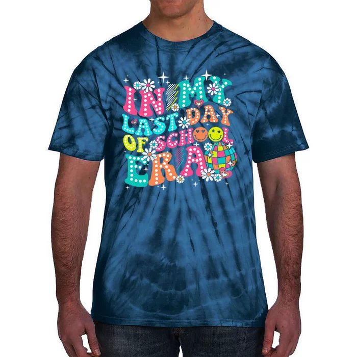 In My Last Day Of School Era Teacher Hello Summer Tie-Dye T-Shirt