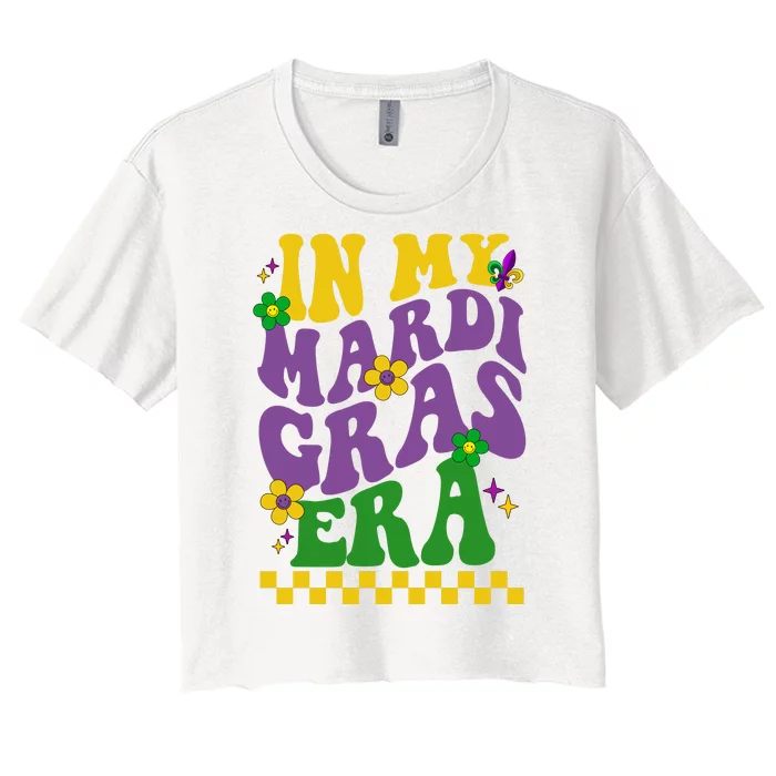 In My Mardi Gras Era Festive Party Women's Crop Top Tee