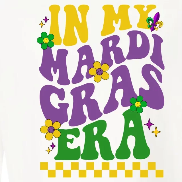 In My Mardi Gras Era Festive Party Cropped Pullover Crew