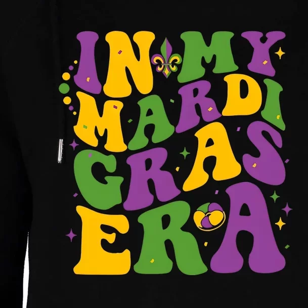 In My Mardi Gras Era Funny Holiday Womens Funnel Neck Pullover Hood