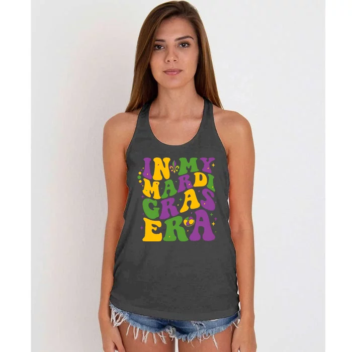 In My Mardi Gras Era Funny Holiday Women's Knotted Racerback Tank