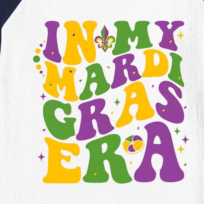 In My Mardi Gras Era Funny Holiday Baseball Sleeve Shirt