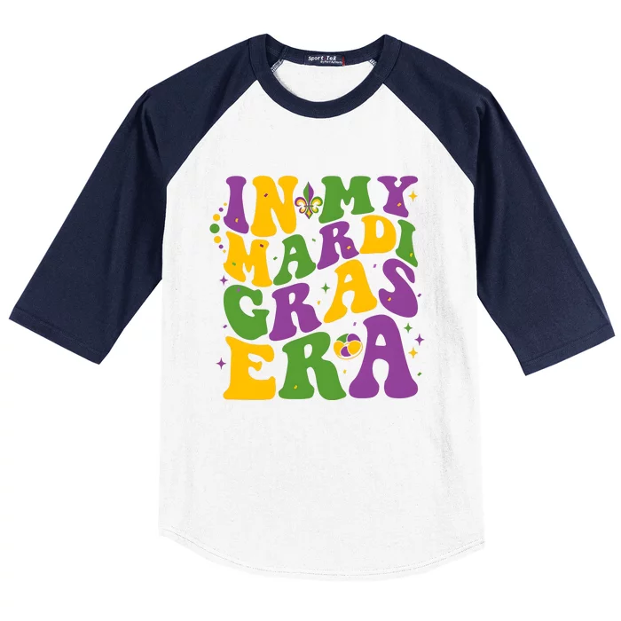 In My Mardi Gras Era Funny Holiday Baseball Sleeve Shirt