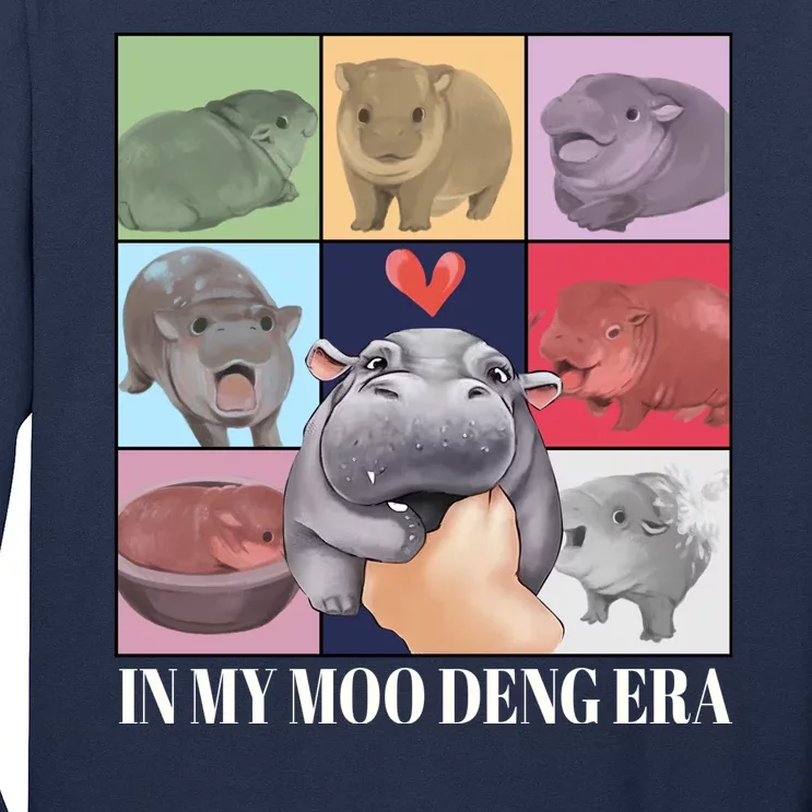 In My Moo Deng Era Funny Hippo Meme Long Sleeve Shirt