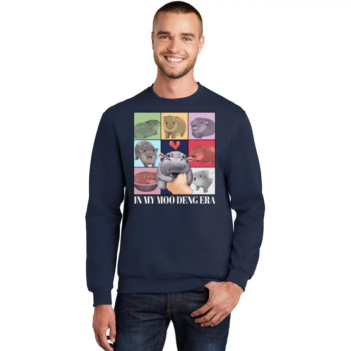 In My Moo Deng Era Funny Hippo Meme Tall Sweatshirt