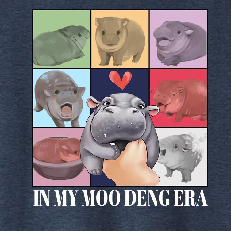 In My Moo Deng Era Funny Hippo Meme Women's Crop Top Tee