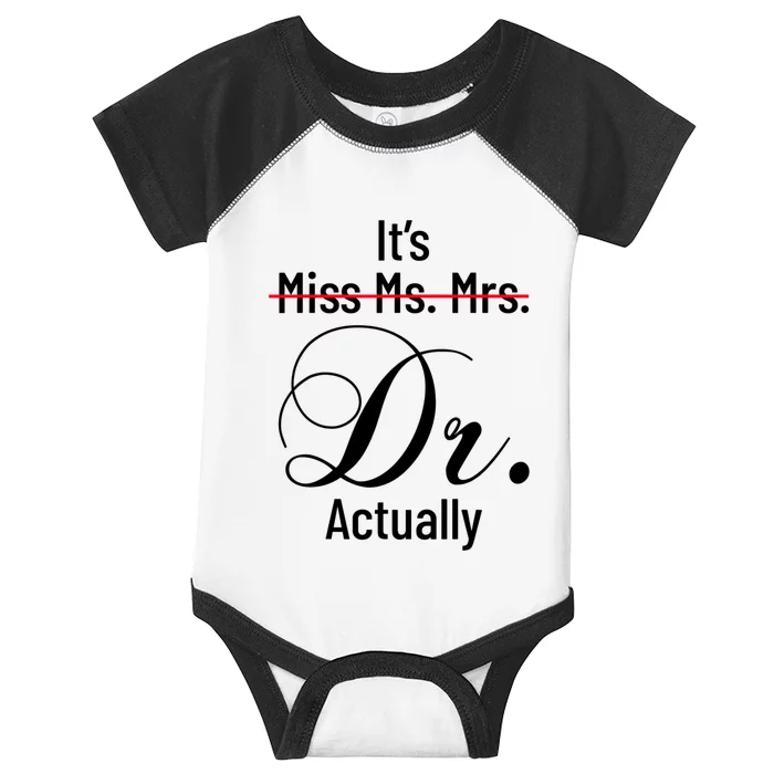 It's Miss Ms Mrs Dr Actually Doctor Graduation Appreciation Infant Baby Jersey Bodysuit