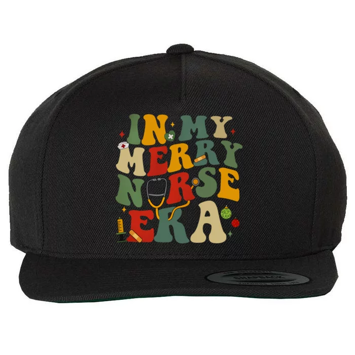 In My Merry Nurse Era Christmas Holiday Season Wool Snapback Cap