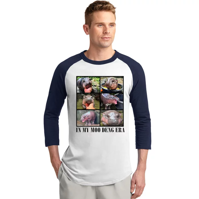 In My Moo Deng Era  Moo Deng Lover Baseball Sleeve Shirt