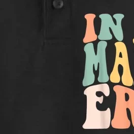 In My Mama Era Lover Groovy Retro Mom Mothers Day Dry Zone Grid Performance Polo