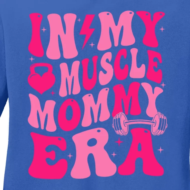 In My Muscle Mommy Era Groovy Ladies Long Sleeve Shirt