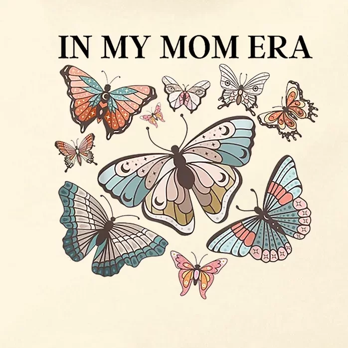 In My Mom Era Butterfly Zip Tote Bag