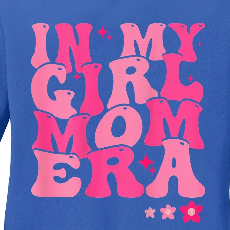 In My Mom Era Groovy Retro Ladies Long Sleeve Shirt