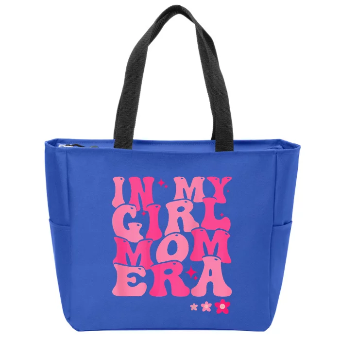 In My Mom Era Groovy Retro Zip Tote Bag