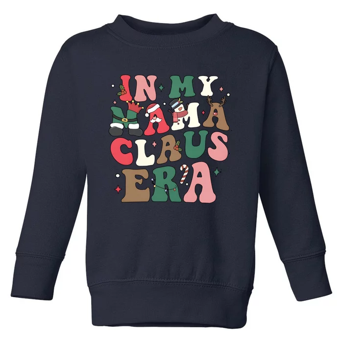 In My Mama Claus Era Christmas Toddler Sweatshirt