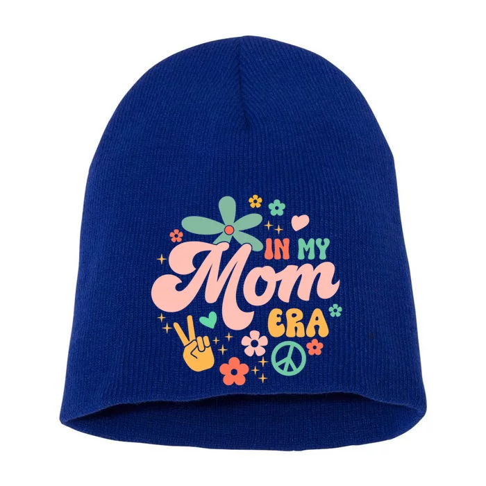 In My Mom Era Cool Gift Short Acrylic Beanie