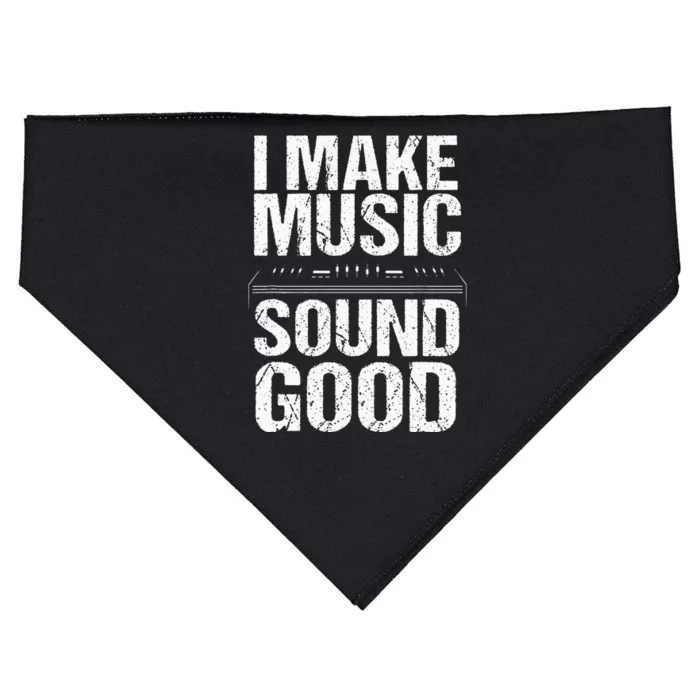 I Make Music Sound So Good Audio Sound Engineer Recording USA-Made Doggie Bandana