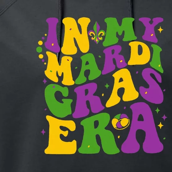 In My Mardi Gras Era Festival Retro Carnival Party Holiday Performance Fleece Hoodie