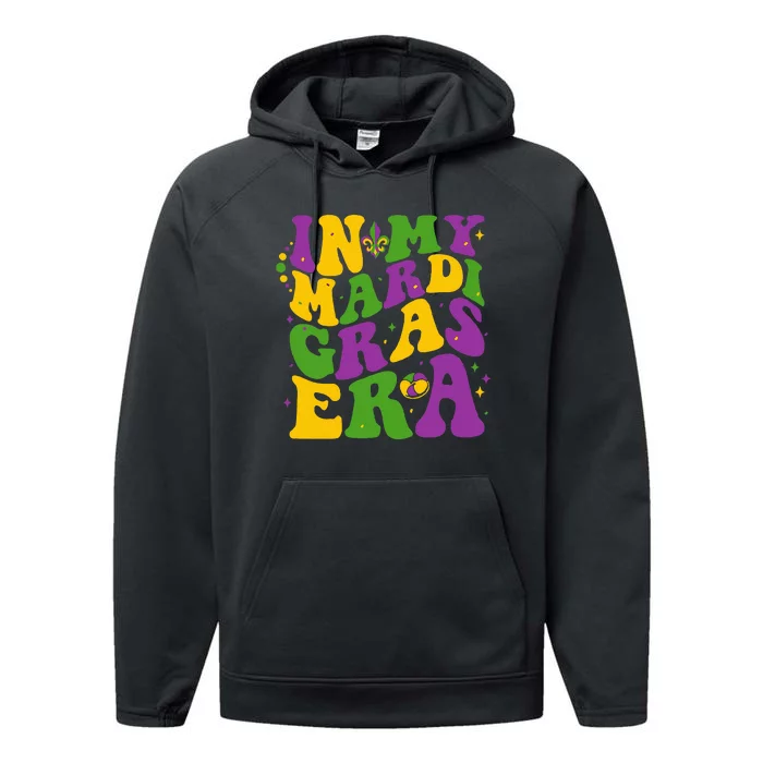 In My Mardi Gras Era Festival Retro Carnival Party Holiday Performance Fleece Hoodie