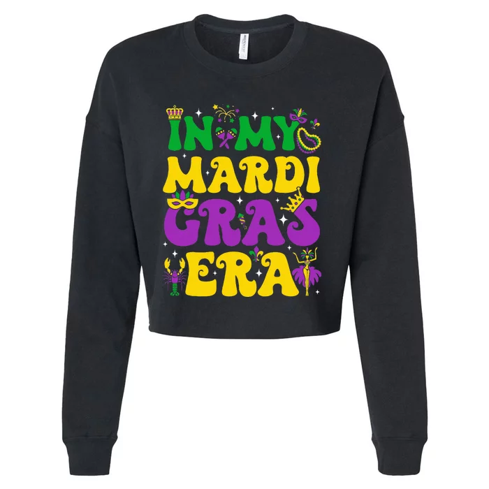 In My Mardi Gras Era Carnival Mardi Gras Cropped Pullover Crew