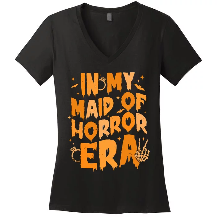 In My Maid Of Horror Era Women's V-Neck T-Shirt