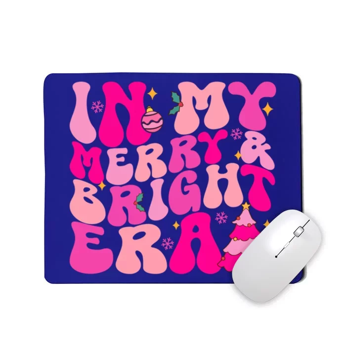 In My Merry And Bright Era Christmas Santa Xmas Groovy Retro Cute Gift Mousepad