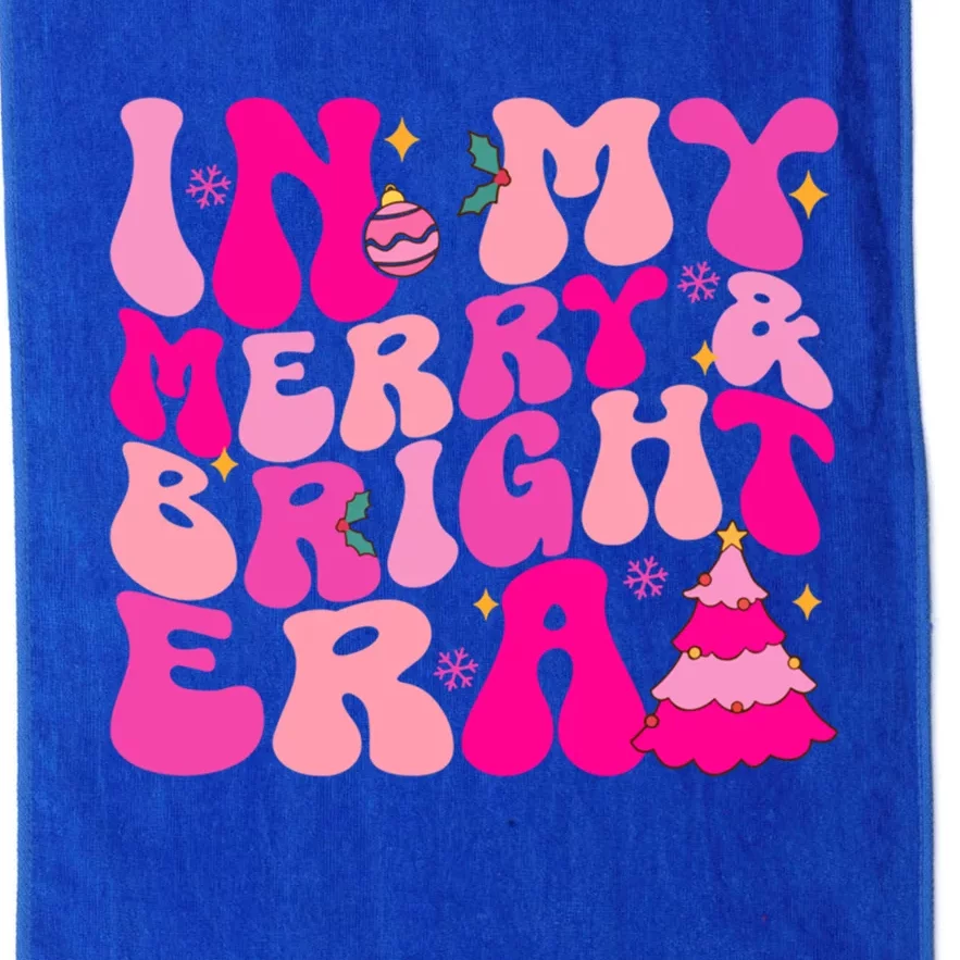 In My Merry And Bright Era Christmas Santa Xmas Groovy Retro Cute Gift Platinum Collection Golf Towel