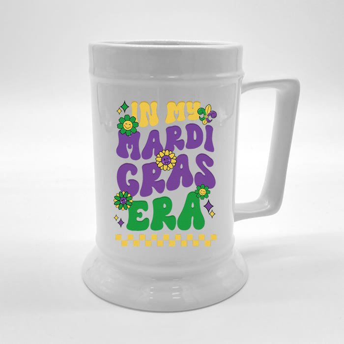 In My Mardi Gras Era Festival Retro Carnival Holiday Front & Back Beer Stein