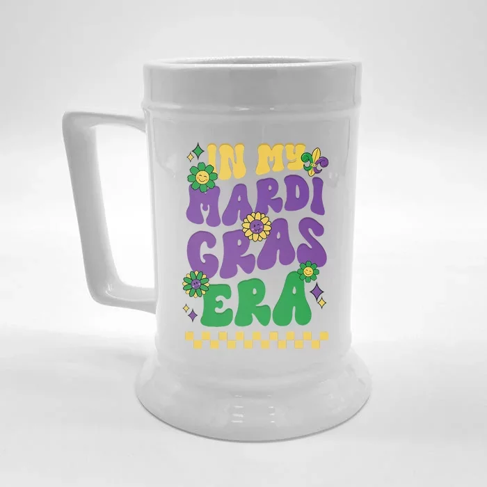 In My Mardi Gras Era Festival Retro Carnival Holiday Front & Back Beer Stein