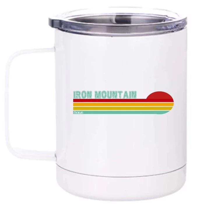 Iron Mountain Michigan Front & Back 12oz Stainless Steel Tumbler Cup