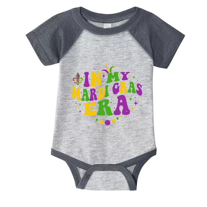 In My Mardi Gras Era Festival Retro Carnival Party Holiday Infant Baby Jersey Bodysuit