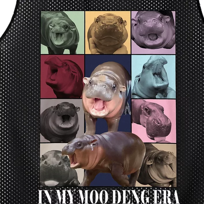 In My Moo Deng Era  Moo Deng Lover Mesh Reversible Basketball Jersey Tank