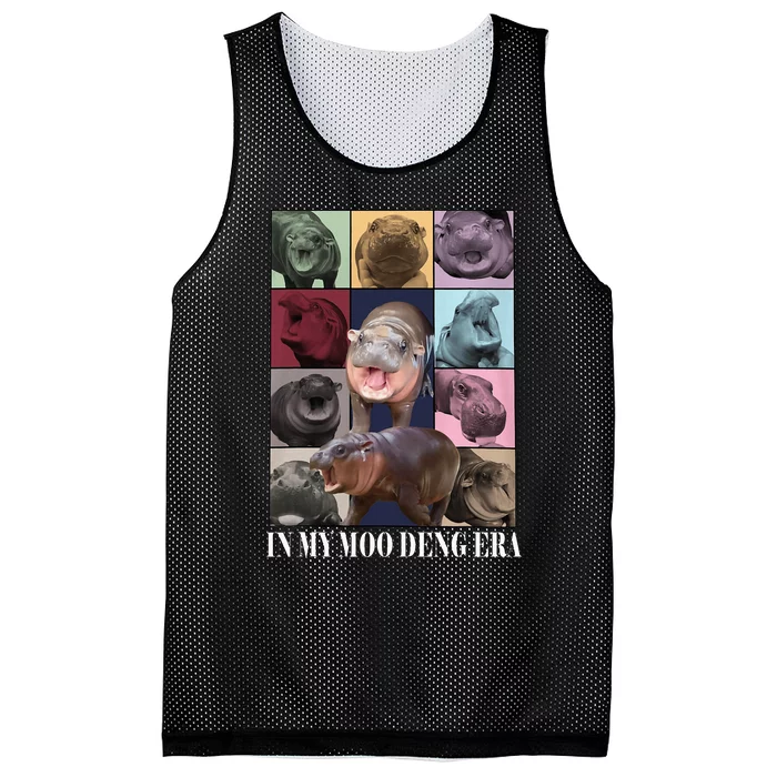 In My Moo Deng Era  Moo Deng Lover Mesh Reversible Basketball Jersey Tank