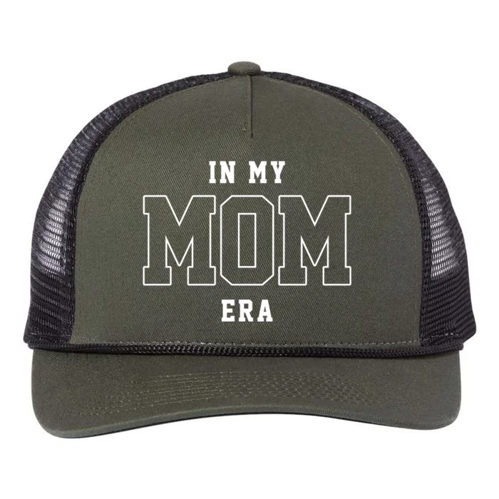 In My Mom Era Cute Mothers Day Gift Retro Rope Trucker Hat Cap