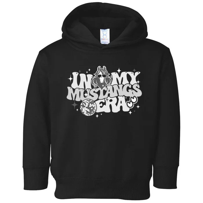 In My Mustangs Era Back To School Mascot Spirit Game Squad Toddler Hoodie